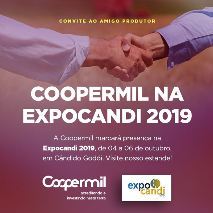 Coopermil Convida para a Expocandi 2019