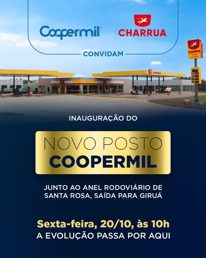 Coopermil prepara inauguração de novo posto de combustíveis