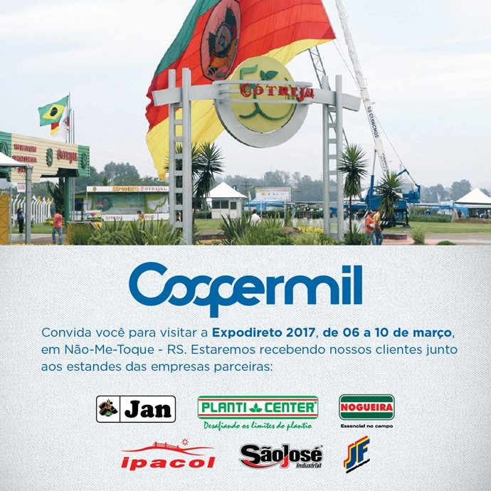 Produtores e funcionários da Coopermil participarão da Expodireto