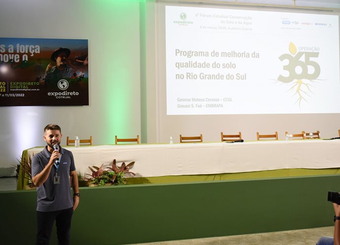 Operação 365 foi tema central do 6º Fórum Estadual de Conservação do Solo e da Água na Expodireto