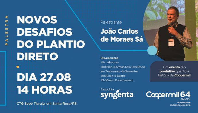 Coopermil realiza palestra sobre “Novos Desafios do Plantio Direto”