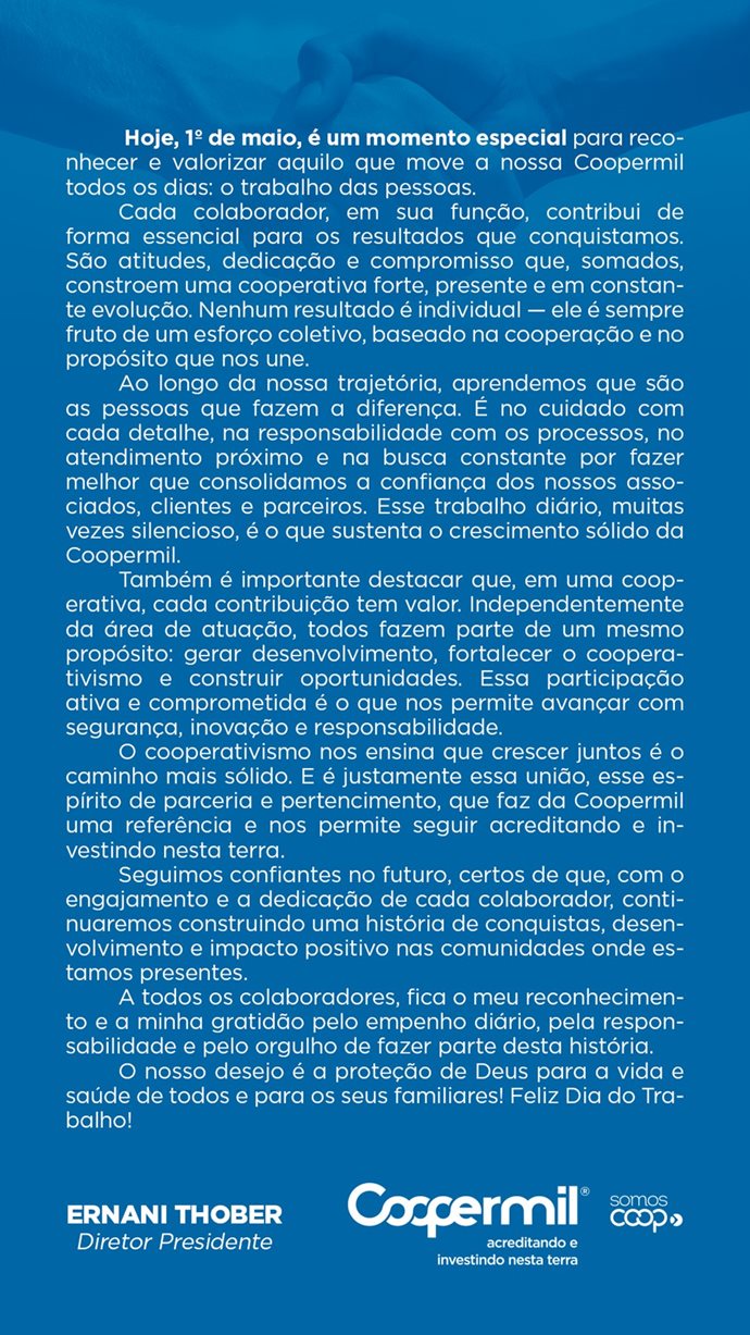 1º De Maio 2026 - Dia do Trabalho
