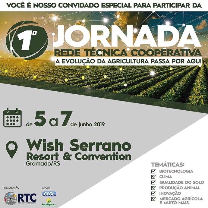 Rede Técnica Cooperativa (RTC) promove 1ª Jornada Técnica Cooperativa