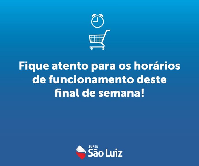 Horários do final de semana e feriado