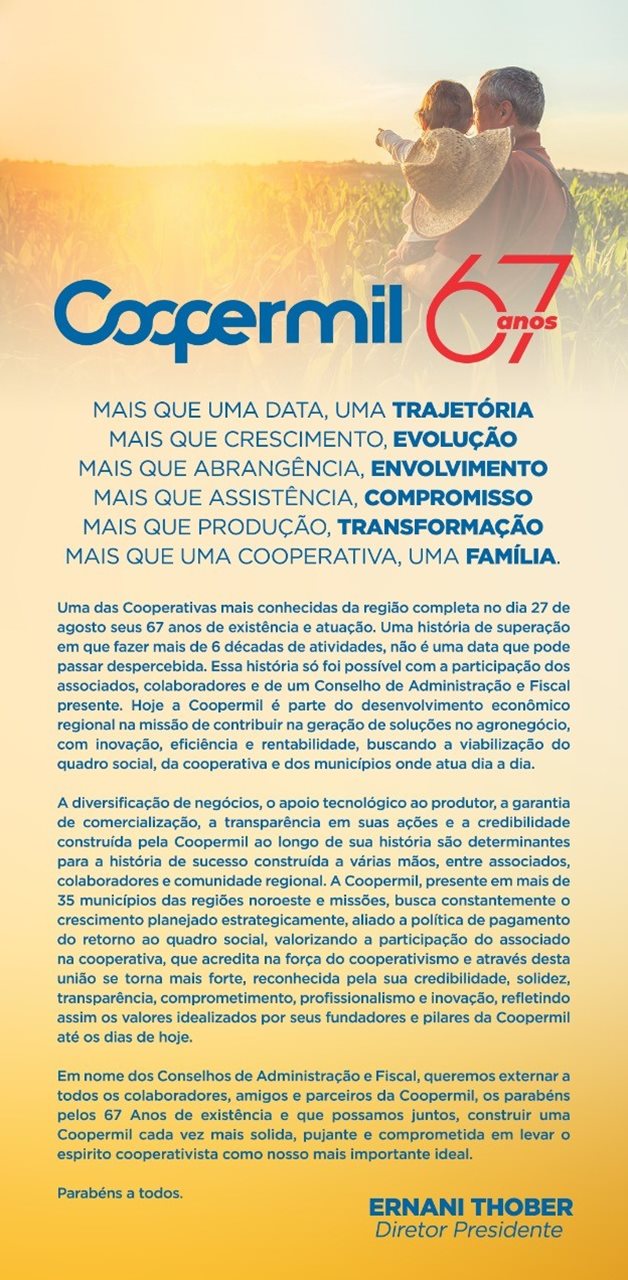 COOPERMIL 67 ANOS