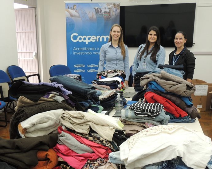 Coopermil realiza Campanha do Agasalho entre colaboradores