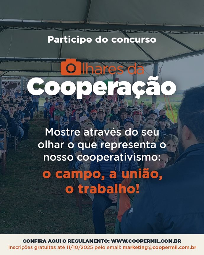 Coopermil divulga resultado do Concurso de Fotografia 2026.