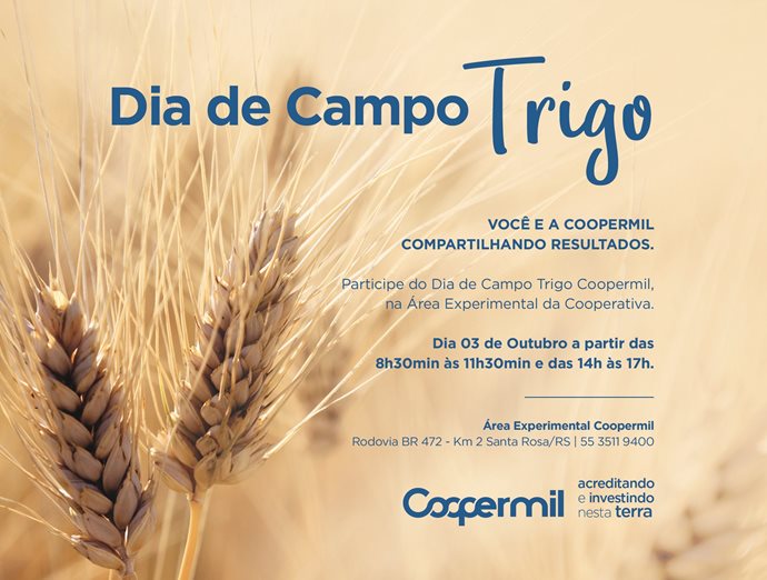 Coopermil prepara Dia de Campo Trigo